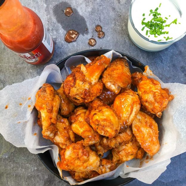 Superbowl worthy crispy chicken wings