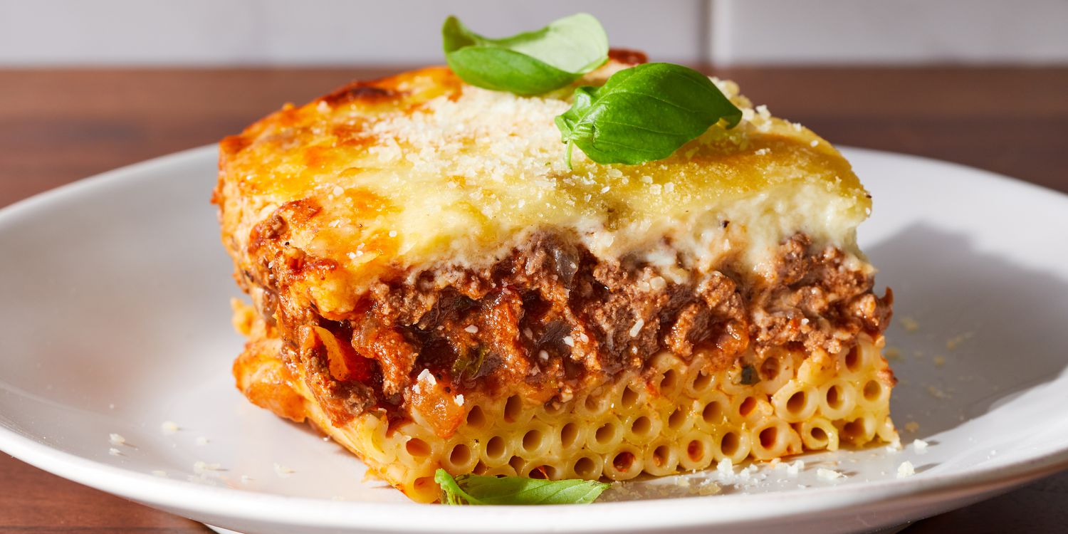 Pastitsio II (Baked Macaroni with Meat)